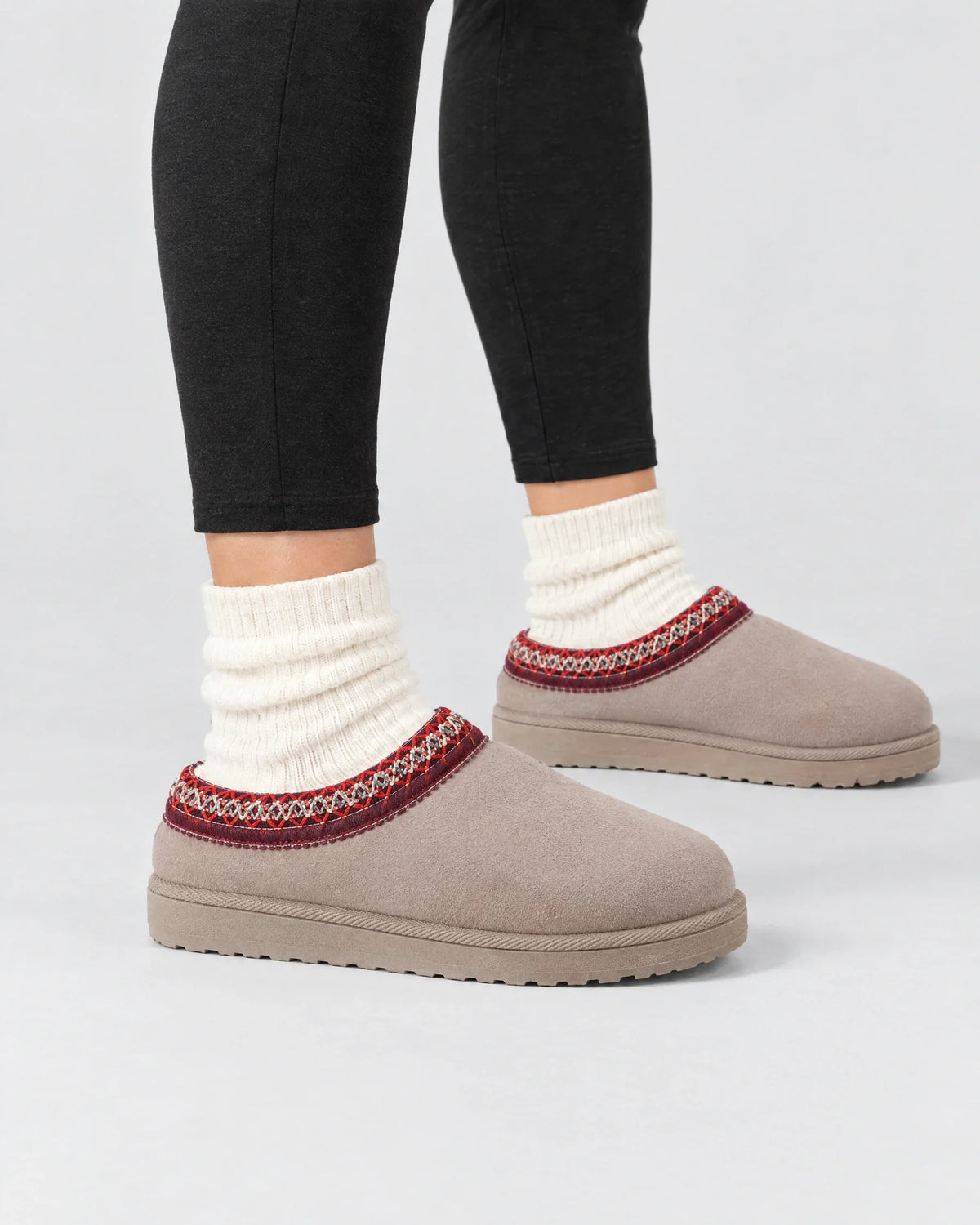 CURVD Cozy Suede-Look Slippers