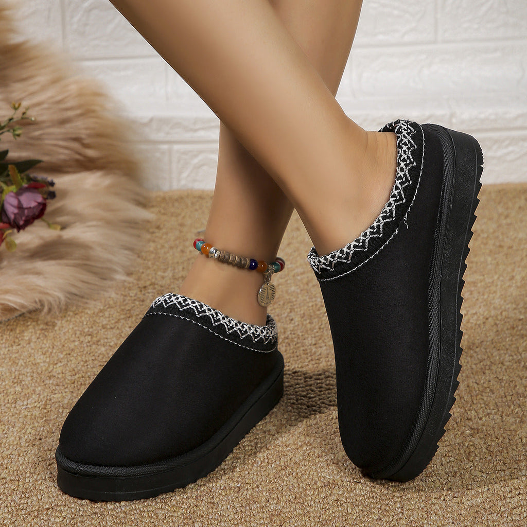 CURVD Cozy Suede-Look Slippers