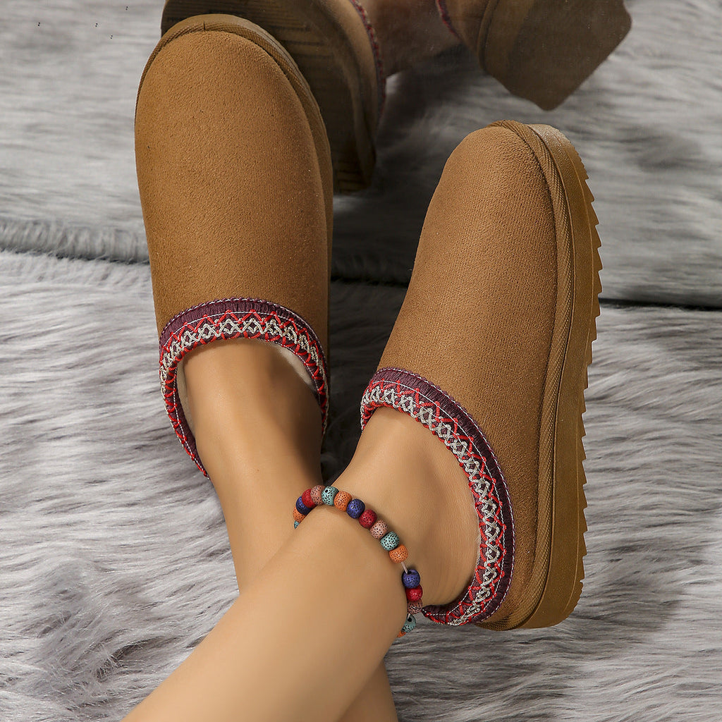 CURVD Cozy Suede-Look Slippers